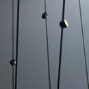 48V 12W(800Lm) rund armatur med magnetiskt tyg, svart finish, V-TAC, varmvitt ljus 3000K