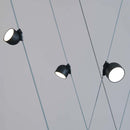 48V 12W(800Lm) rund armatur med magnetiskt tyg, svart finish, V-TAC, varmvitt ljus 3000K