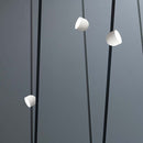 48V 12W(800Lm) rund armatur med magnetiskt tyg, vit finish, V-TAC, varmvitt ljus 3000K