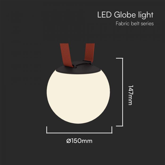 48V 10W(900Lm) magnetic fabric round luminaire with white finish, V-TAC, warm white light 3000K