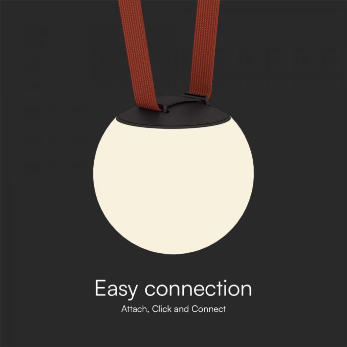 48V 10W(900Lm) rund armatur med magnetiskt tyg, vit finish, V-TAC, varmvitt ljus 3000K