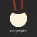 48V 10W(900Lm) rund armatur med magnetiskt tyg, vit finish, V-TAC, varmvitt ljus 3000K