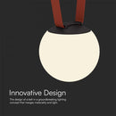 48V 10W(900Lm) rund armatur med magnetiskt tyg, vit finish, V-TAC, varmvitt ljus 3000K