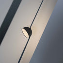 48V 20W (1400Lm) rund armatur med magnetiskt tyg, svart finish, varmvitt ljus 3000K