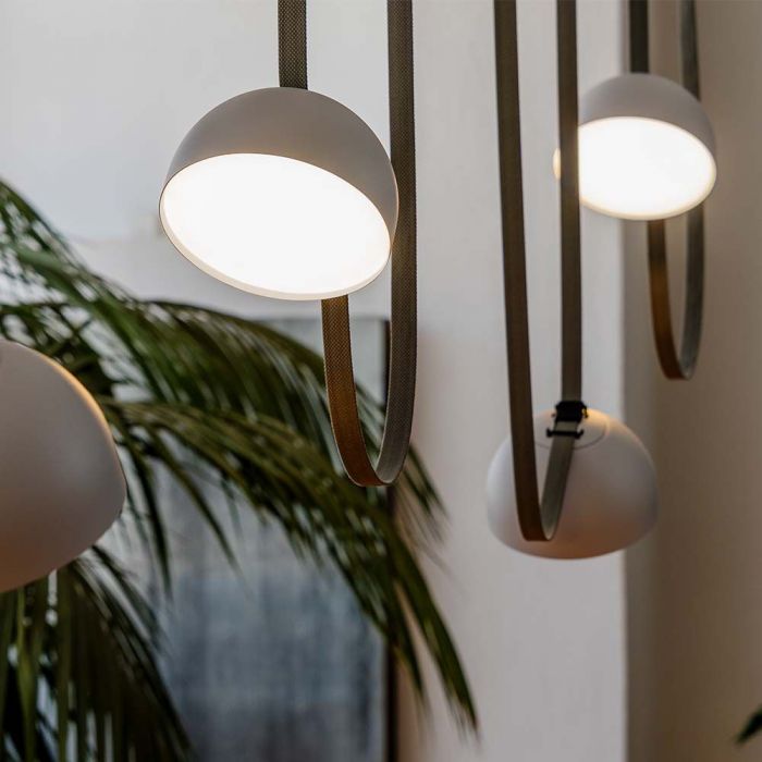 48V 20W (1700Lm) rund armatur med magnetiskt tyg, vit finish, V-TAC, varmvitt ljus 3000K