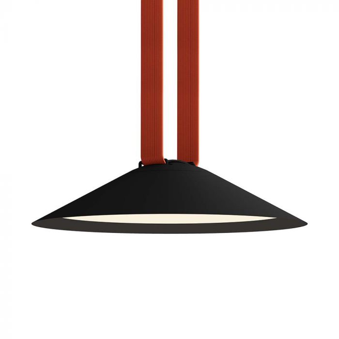 48V 20W(1200Lm) magnetic fabric round luminaire with black finish, V-TAC, warm white light 3000K