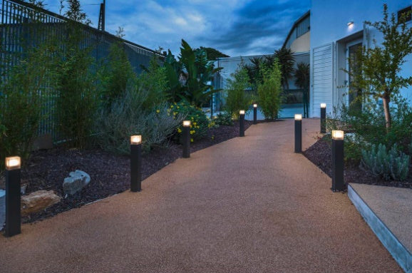 GRAFIT 60 Outdoor floor lamp, TC-DSE, IP44, anthracite, energy-saving bulb, dimensions L/W/H 12/12/60 cm, maximum wattage: 11 W