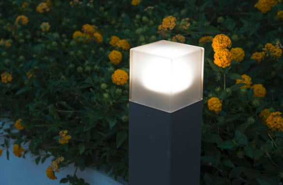 GRAFIT 60 Outdoor floor lamp, TC-DSE, IP44, anthracite, energy-saving bulb, dimensions L/W/H 12/12/60 cm, maximum wattage: 11 W