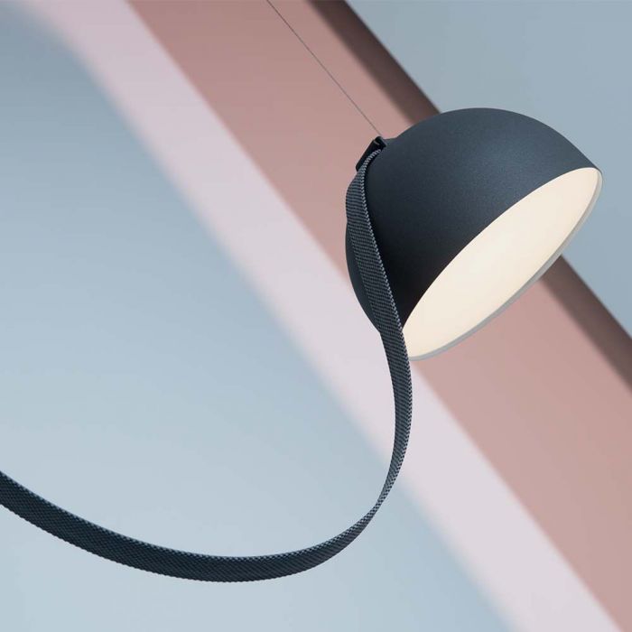 Tygband 10m rulle, mörkgrå, V-TAC, IP20