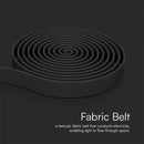 Tygband 10m rulle, mörkgrå, V-TAC, IP20