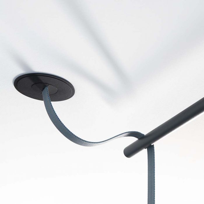 Infällt montage och strömanslutning för magnetband, D90xH72mm DC:48V, IP20, V-TAC