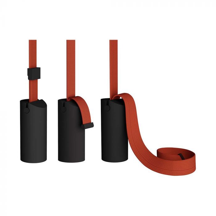 Tillbehör för magnetiska tygarmaturer, D60xH117/H130mm, IP20, svart, V-TAC,