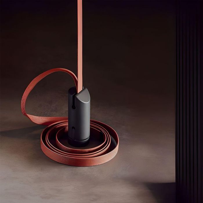 Tillbehör för magnetiska tygarmaturer, D60xH117/H130mm, IP20, svart, V-TAC,