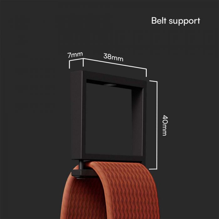 Tillbehör för magnetiska tygarmaturer, svart, V-TAC, IP20