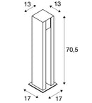 Накладной светодиодный светильник 4W GU10 ARROCK SLOT, гранит, IP55