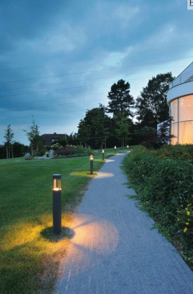 4.5W(200Lm) SLOTS 65 surface-mounted LED luminaire, anthracite, IP44, warm white light 3000K