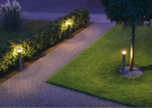 24W max E27 C-POL Surface mounted LED luminaire, anthracite, IP54, IK03