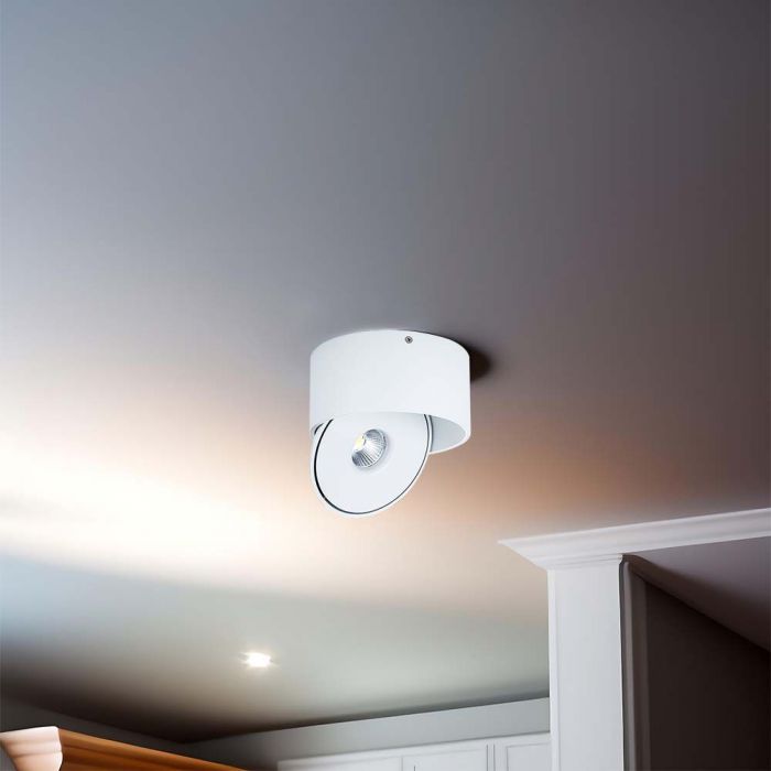 20W(1408Lm) COB LED laevalgusti, V-TAC, ümmargune, valge, 3IN1