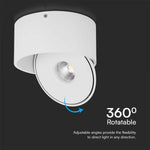 20W(1408Lm) COB LED laevalgusti, V-TAC, ümmargune, valge, 3IN1