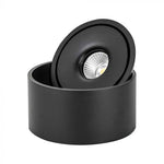 Потолочный светодиодный светильник 20W(1408Lm) COB, V-TAC, круглый, черный, 3IN1