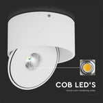 30W(2500Lm) COB LED ceiling luminaire, V-TAC, round, white, 3IN1