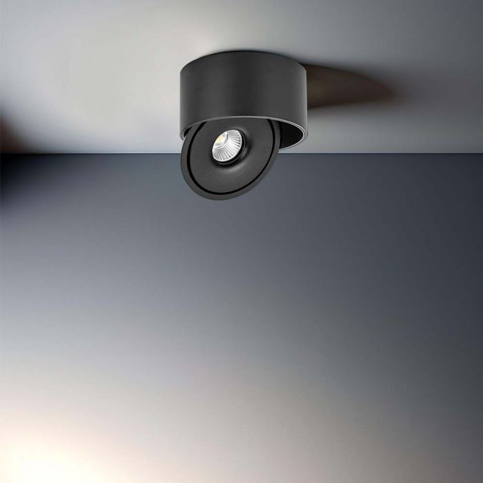 Потолочный светильник 30W(2500Lm) COB LED, V-TAC, круглый, черный, 3IN1