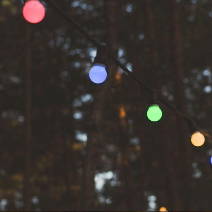 13 м нить из 15 G50 0.5W (30Lm) RGB ламп