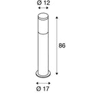 MAX 20W E27 F-POL uz virsmas montējams LED gaismeklis,  antracīts,  IP54, IK05