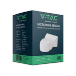 300W microwave motion sensor, Max 1200W, 180°, white, IP65, V-TAC
