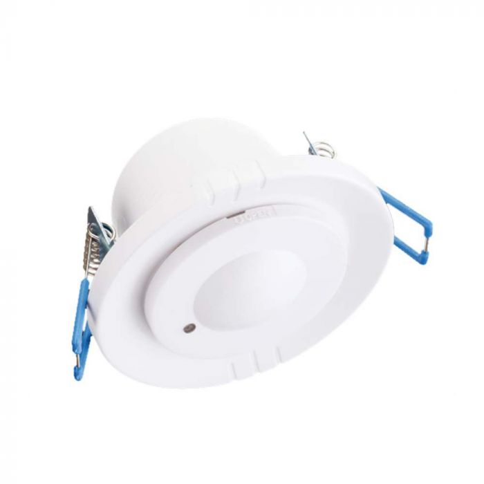 300W mikrolaine liikumisandur, Max 1200W, 360°, valge, IP65, V-TAC