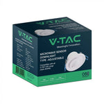 300W microwave motion sensor, Max 1200W, 360°, white, IP65, V-TAC