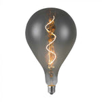 E27 4W(120Lm) LED Spuldze Filament Smoky, A160S, V-TAC, IP20, Silti balta gaisma 2700K