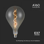 E27 4W(120Lm) LED Spuldze Filament Smoky, A160S, V-TAC, IP20, Silti balta gaisma 2700K