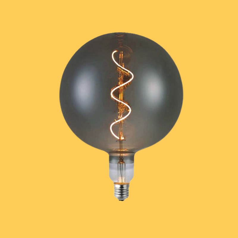 E27 4W(120Lm) LED Spuldze Filament Smoky, G200S, V-TAC, IP20, Silti balta gaisma 2700K