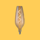 E27 4W(250Lm) LED Bulb Filament Amber, B125, V-TAC, IP20, Warm white light 2700K