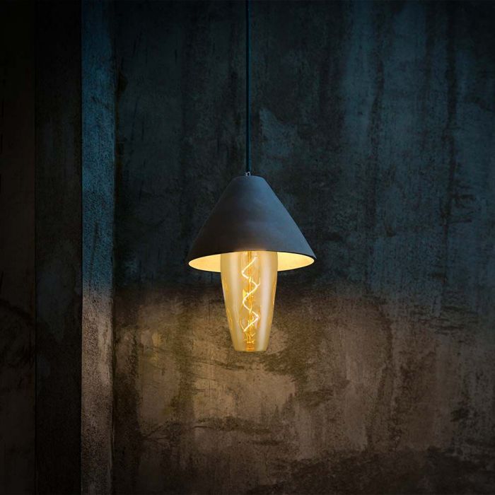E27 4W(250Lm) LED-lampa med glödtråd, gul, B125, V-TAC, IP20, varmvit 2700K