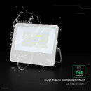 150W(20250Lm) LED prožektors, V-TAC VT-44153, CREE SMD, IP65, IK05, melns korpuss ar pelēku stiklu, 331x47x278mm, 220–240V, 115°, 135Lm/W, 1m kabelis, 6 gadu garantija, auksti balta gaisma 6500K