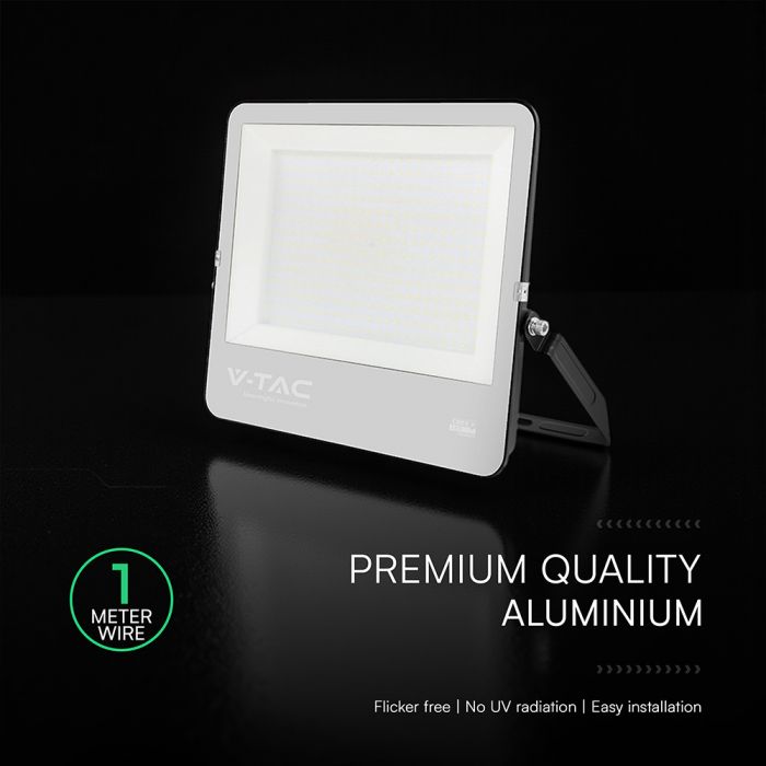 300W(40500Lm) LED CREE prožektors bez kustību sensora, V-TAC, IP65, IK05, auksti balta gaisma 6500K