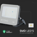 50W(5750Lm) 135LM/W LED prožektors bez kustību sensora, V-TAC, IP65, melns korpuss ar peleku stiklu, neitrāli balta gaisma 4000K