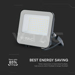 50W(6750Lm) 135LM/W LED CREE prožektors bez kustību sensora, V-TAC, IP65, garantija 6 gadi, melns korpuss ar pelēku stiklu, auksti balta gaisma 6500K