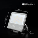 100W(13500Lm) 135LM/W LED CREE prožektors bez kustību sensora, V-TAC, IP65, garantija 6 gadi, melns korpuss, silti balta gaisma 3000K