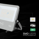 100W(13500Lm) 135LM/W LED CREE prožektors bez kustību sensora, V-TAC, IP65, garantija 6 gadi, melns korpuss, silti balta gaisma 3000K