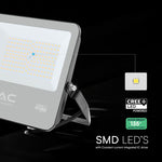 100W(13500Lm) 135LM/W LED CREE prožektors bez kustību sensora, V-TAC, IP65, garantija 6 gadi, melns korpuss, neitrāli balta gaisma 4000K