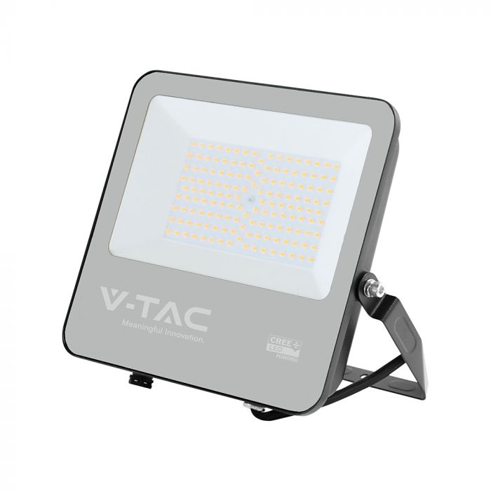 100W(13500Lm) 135LM/W LED CREE prožektors bez kustību sensora, V-TAC, IP65, garantija 6 gadi, melns korpuss, auksti balta gaisma 6500K