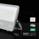 100W(1350Lm) LED prožektors, V-TAC, IP65, melns, auksti balta gaisma 6500K