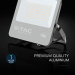 100W(13500Lm) 135LM/W LED CREE prožektors bez kustību sensora, V-TAC, IP65, garantija 6 gadi, melns korpuss, auksti balta gaisma 6500K