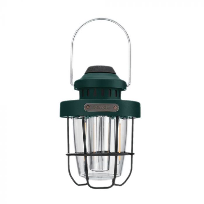 5W(230Lm) LED matkatulelatern, IP44, roheline, 147x100x207mm, 2700K+6500K