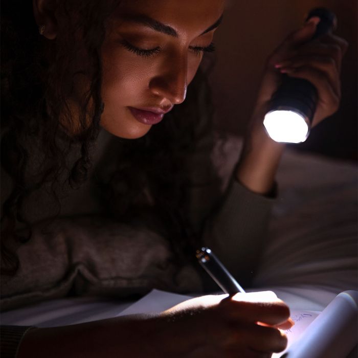 10W(1000Lm) LED lukturis ar C tipa lādētāju, V-TAC, IP54, melns,  35x175x195mm