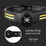 _Piegāde 10 dienas_3W+5W COB silikona galvas lukturis, V-TAC, IP43,  605x46x27mm
