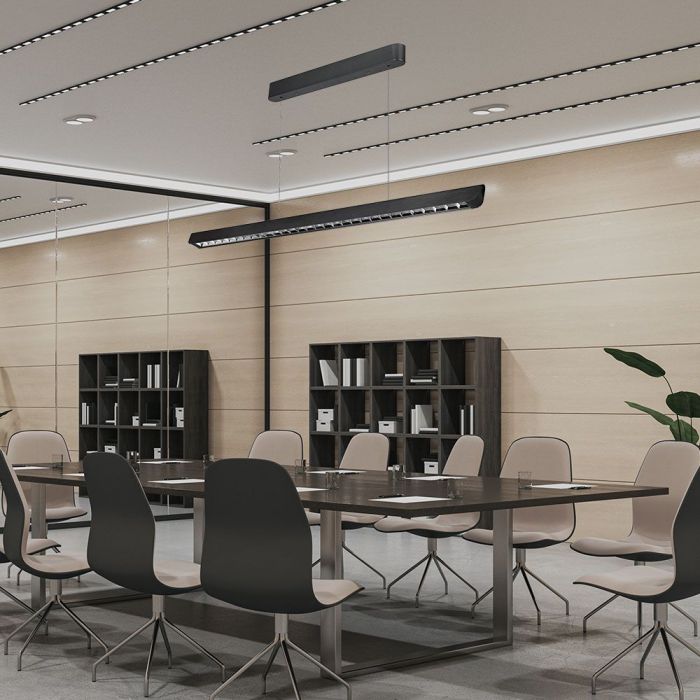 36W(2880Lm) LED lineaarne valgusti, V-TAC SAMSUNG, IP20, must, 3IN1, LIFUD toiteallikas